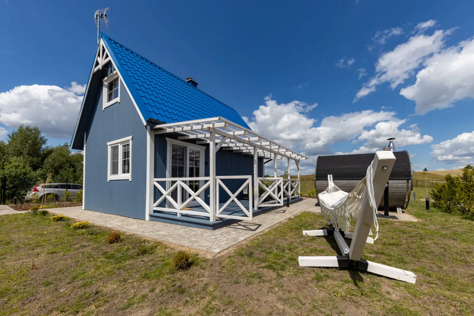 Kaszubskie klimaty widok na domek
